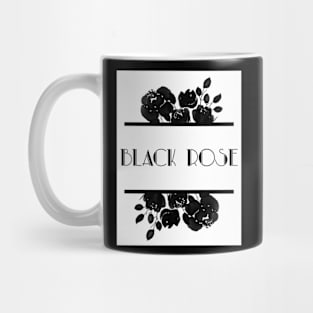 Black rose plant designed Mug